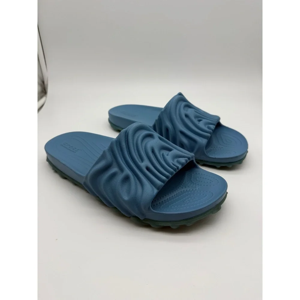 Crocs Pollex Slide Salehe Bembury Tashmoo Blue Mens 10 Womens 12 208685-4ST